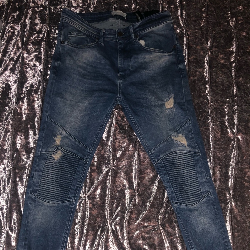 Zara Blue Denim Jean & Zara Men’s Black Jean